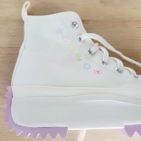 ⭐Converse Run Star Hike Hi Sz 5.5 Men Shoes Snekers Self Care Club Beige A08217C - Picture 8 of 11